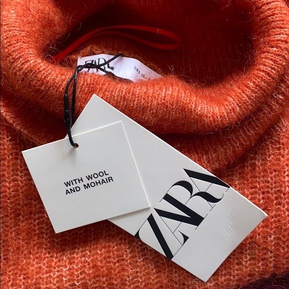 NWOT Zara Mohair Colorblock Sweater - Picture 9 of 16